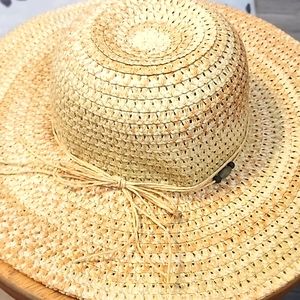 Jaclyn Smith Straw Floppy Beach Hat
